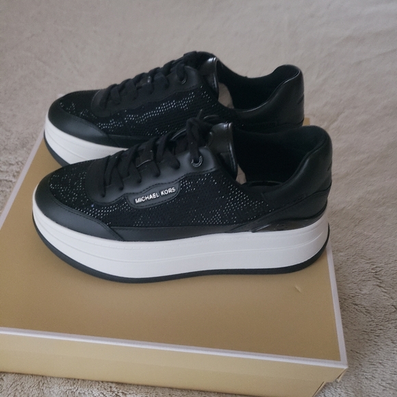 Michael Kors black platform sneakers - Picture 3 of 8